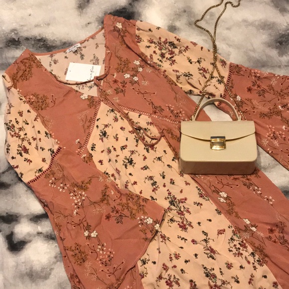 Boho pink floral dress ✨👗 - Picture 1 of 5